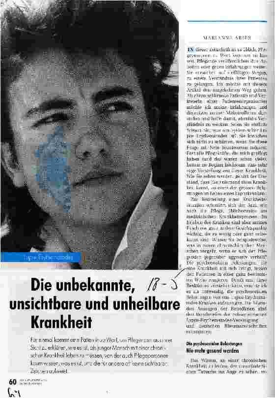 Vorschauseite 1: Die unbekannte, unsichtbare und unheilbare Krankheit Lupus Erythematodes