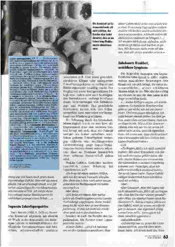 Vorschauseite 4: Die unbekannte, unsichtbare und unheilbare Krankheit Lupus Erythematodes