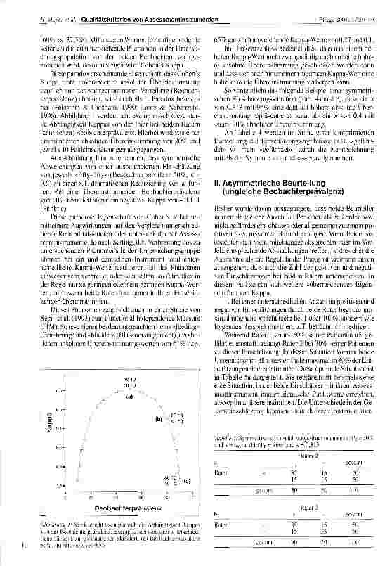 Vorschauseite 6: Qualitätskriterien von Assessmentinstrumenten - Cohen`s Kappa als Maß der Interrater-Reliabilität Teil 1