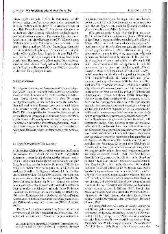 Vorschauseite 2: Die Problematik der Anrede Du vs. Sie zwischen Pflegepersonal und Patientinnen/Patienten in Deutschland
