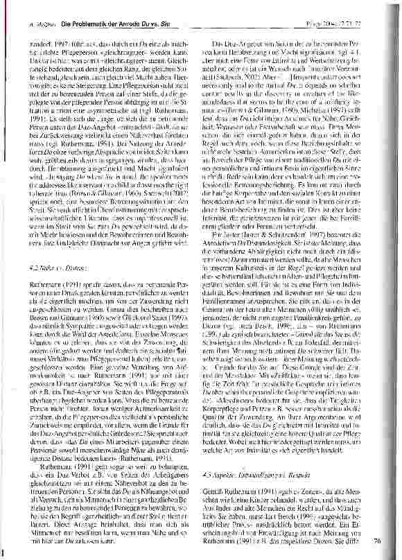 Vorschauseite 4: Die Problematik der Anrede Du vs. Sie zwischen Pflegepersonal und Patientinnen/Patienten in Deutschland