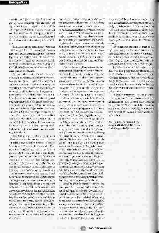 Vorschauseite 2: Die Hygienefachkraft 2004 - Beruf oder Berufung?