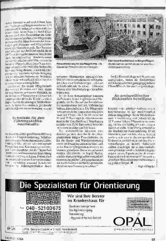 Vorschauseite 2: Kurzzeitpflege: Minikrankenhäuser ohne ärztliche Direktion