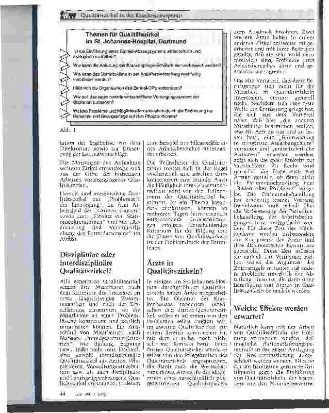 Vorschauseite 2: Qualitätszirkel in der Krankenhauspraxis (Q)