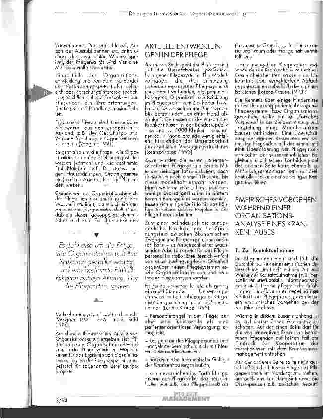 Vorschauseite 2: Organisationsentwicklung Ein Beitrag aus der Perspektive der Pflegeforschung