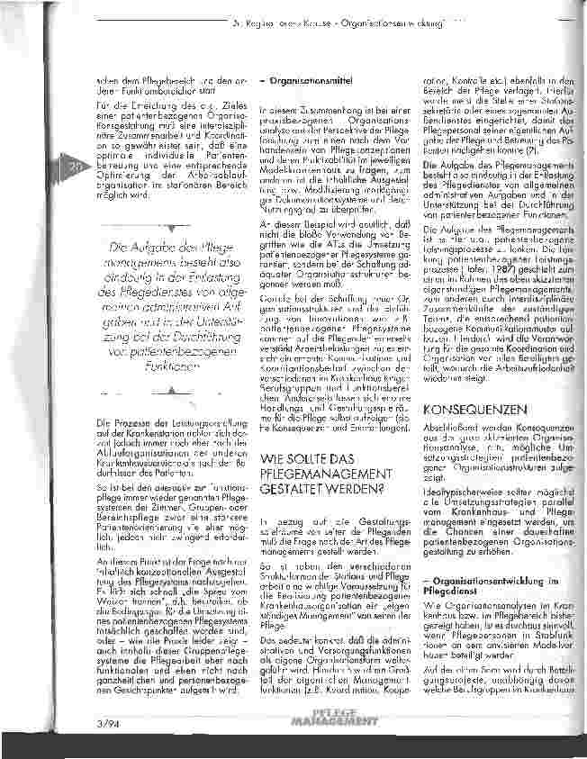Vorschauseite 4: Organisationsentwicklung Ein Beitrag aus der Perspektive der Pflegeforschung