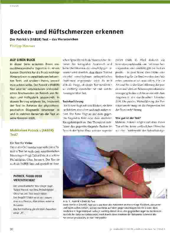 Vorschauseite 1: Beckenund Hüftschmerzen erkennen
