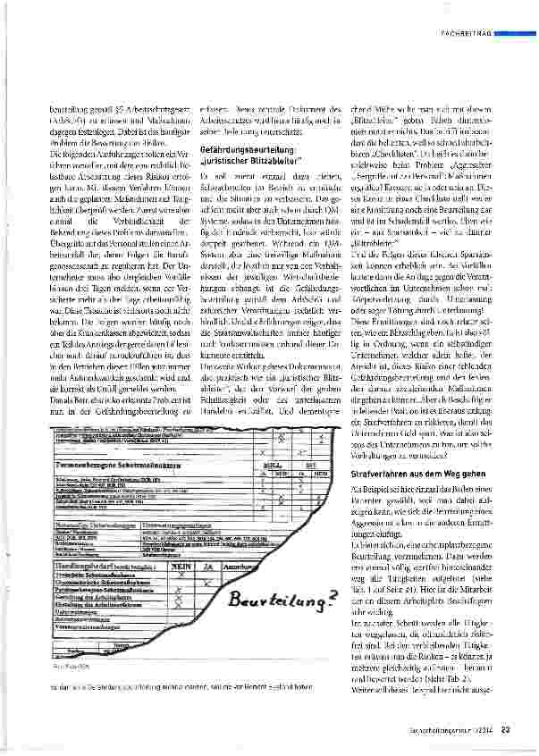 Vorschauseite 2: Gewalt in der Gefährdungsbeurteilung berücksichtigen