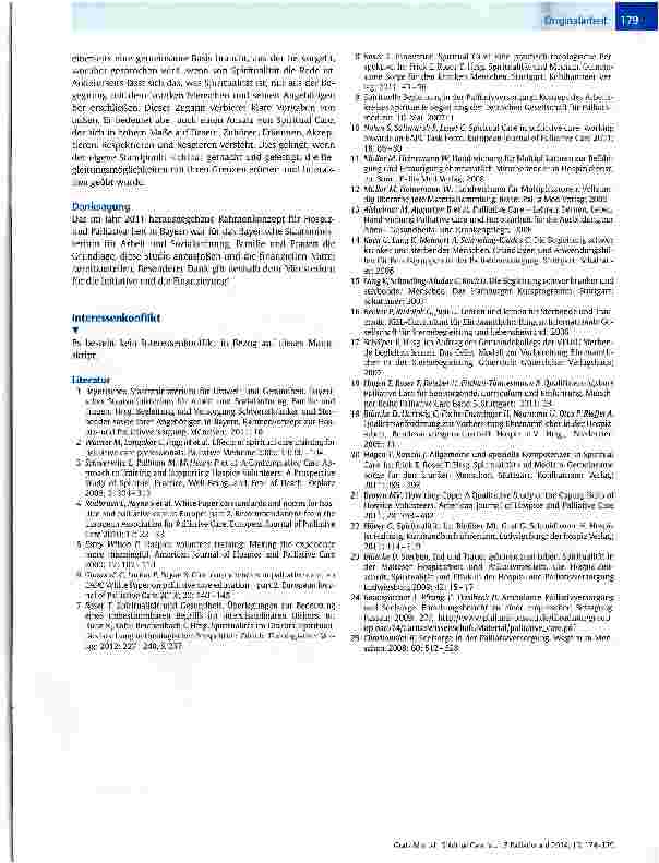 Vorschauseite 6: Spiritual Care in der Schulung der ehrenamtlichen Hospizbegleiter in Bayern