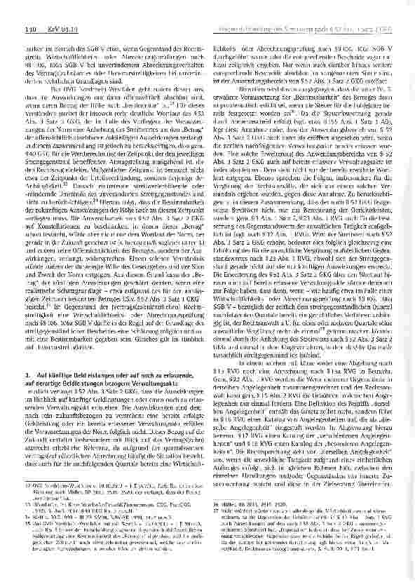 Vorschauseite 4: Die Anhebung des Streitwerts nach § 52 Abs. 3 Satz 2 GKG in sozialgerichtlichen Verfahren, insbesondere in Verfahren nach dem SGB V