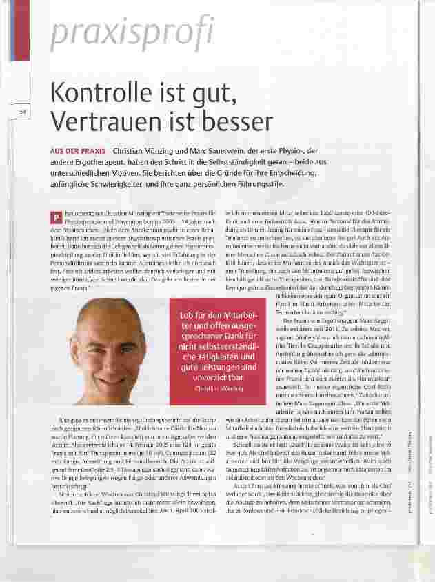 Vorschauseite 1: Kontrolle ist gut, Vertrauen ist besser