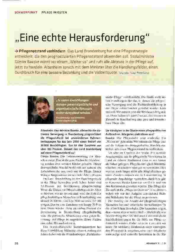 Vorschauseite 1: Eine echte Herausforderung