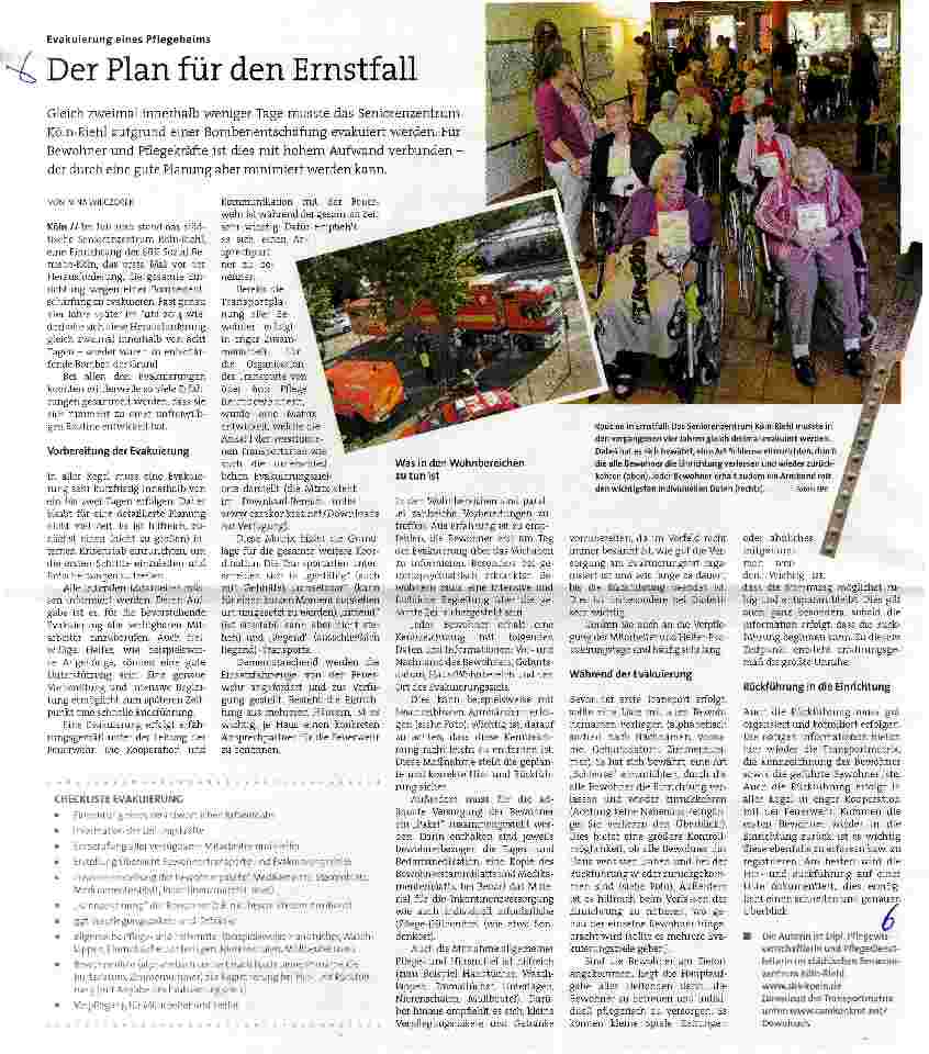 Vorschauseite 1: Der Plan für den Ernstfall