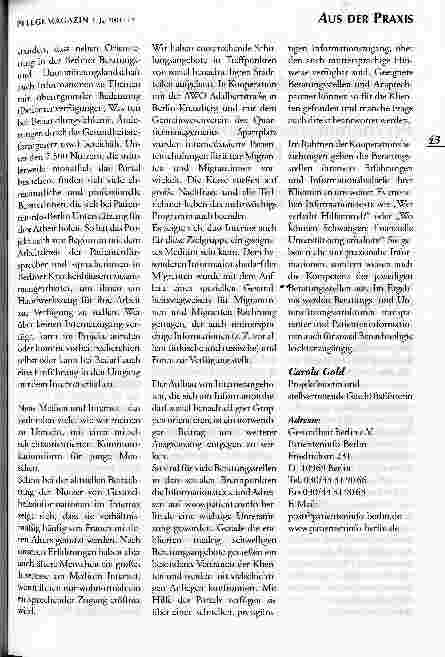 Vorschauseite 2: Patienteninfo-Berlin