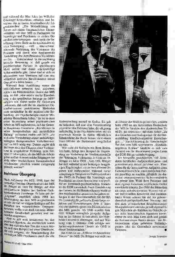 Vorschauseite 2: Schweigepflicht gebrochen Psychiater im Dienste der Stasi