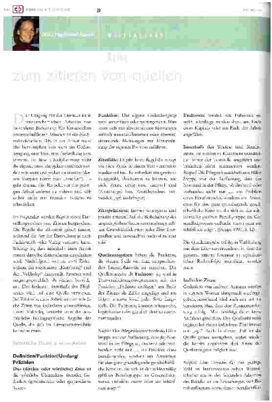 Vorschauseite 1: Zum Zitieren von Quellen