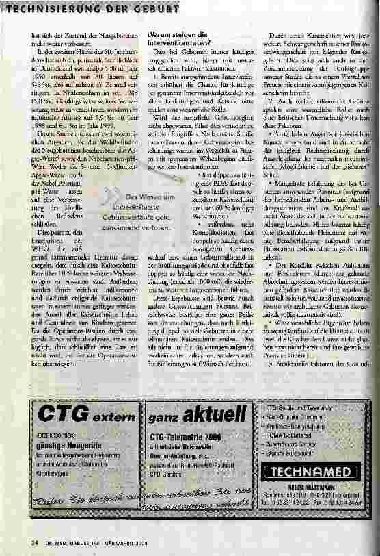 Vorschauseite 3: Adieu, normale Geburt?