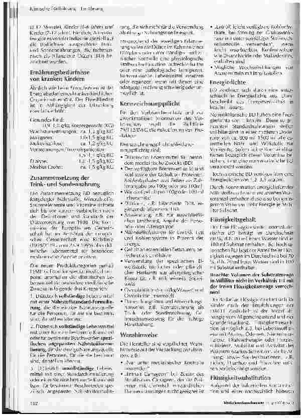 Vorschauseite 2: Praxis der künstlichen enteralen Ernährung in der Pädiatrie (Teil II)