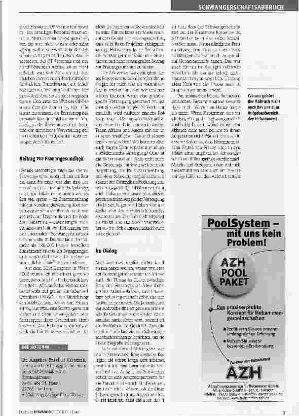 Vorschauseite 2: Den Abbruch begleiten ein Widerspruch? Ein zentraler - und tabuisierter - Bereich weiblicher Lebenserfahrung ist der Abbruch der Schwangerschaft. Durch die Jahrhunderte war die Ro…