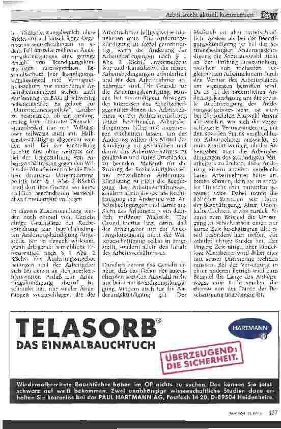 Vorschauseite 3: Neuere Rechtsprechung des Bundesarbeitsgerichts
