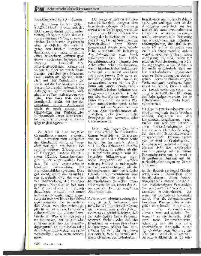 Vorschauseite 4: Neuere Rechtsprechung des Bundesarbeitsgerichts