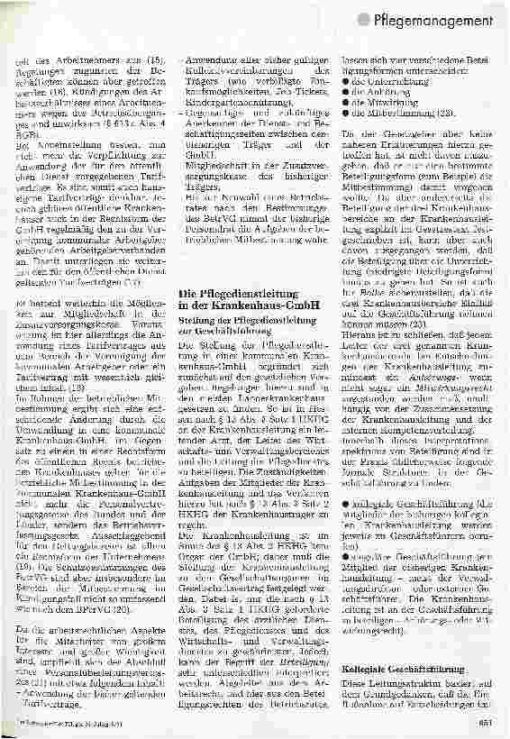 Vorschauseite 3: Das kommunale Krankenhaus in der Rechtsform der GmbH 2. Teil: Konsequenzen