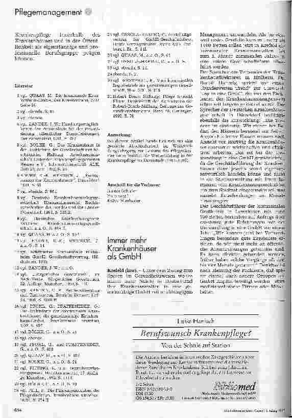Vorschauseite 6: Das kommunale Krankenhaus in der Rechtsform der GmbH 2. Teil: Konsequenzen