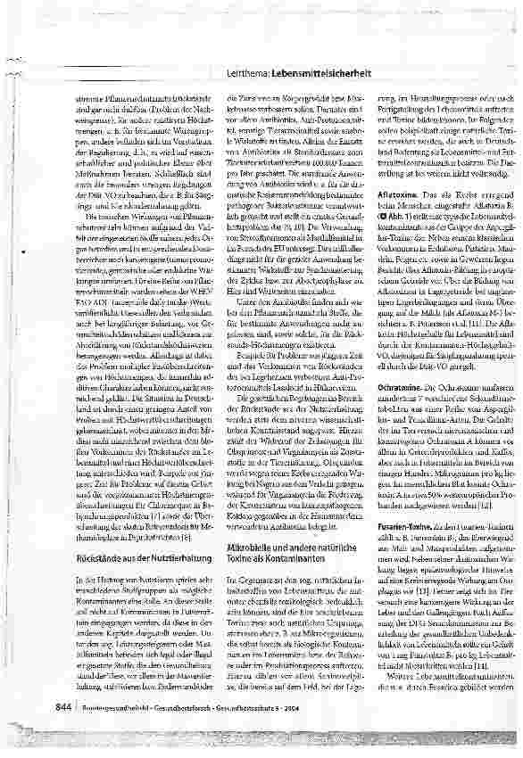 Vorschauseite 4: Chemische Lebensmittel kontaminanten