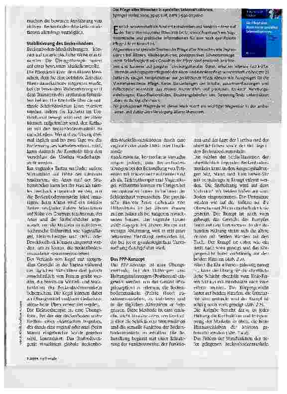Vorschauseite 2: Beckenbodentraining bei Inkontinenz