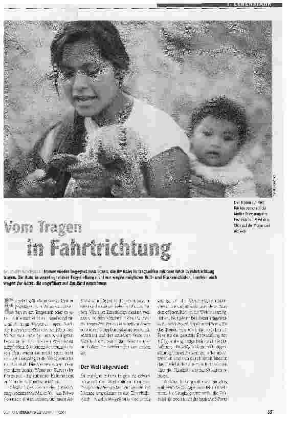 Vorschauseite 1: Vom Tragen in Fahrtrichtung