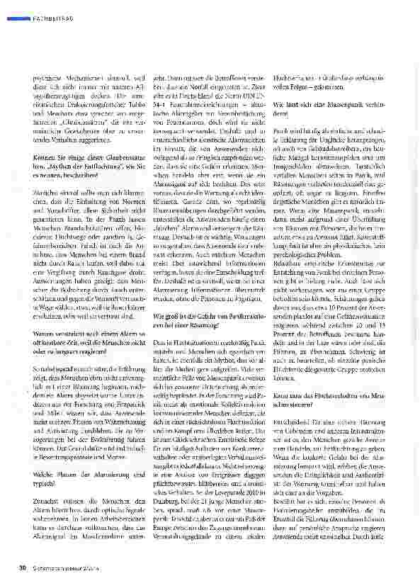 Vorschauseite 2: Problemfall Evakuierung: Der menschliche Faktor