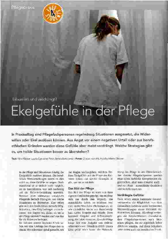 Vorschauseite 1: Ekelgefühle in der Pflege