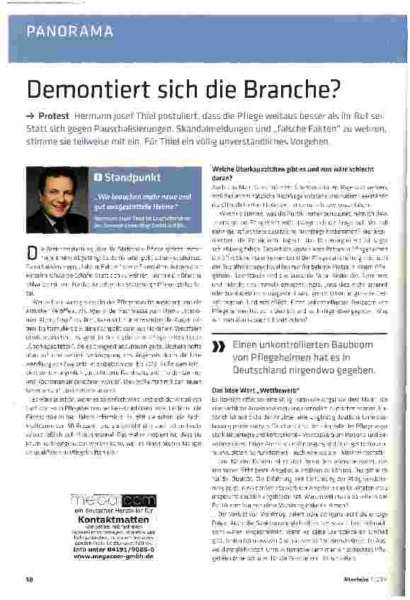 Vorschauseite 1: Demontiert sich die Branche?