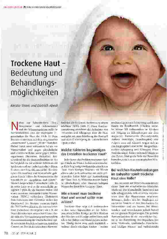 Vorschauseite 1: Trockene Haut Bedeutung und Behandlungsmöglichkeiten