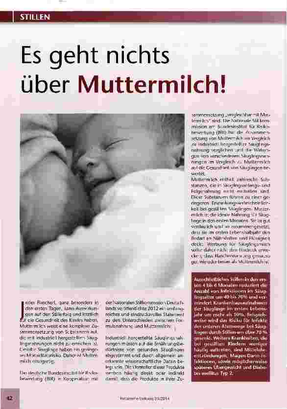 Vorschauseite 1: Es geht nichts über Muttermilch!