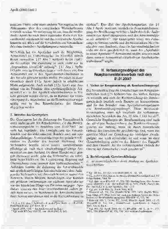 Vorschauseite 4: Rezepttransporte durch Boten?