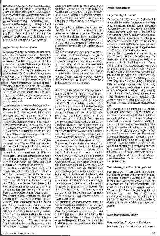 Vorschauseite 2: Strukturwandel im Krankenhaus - Erfordernisse und Möglichkeiten . 3.Folge Strukturwandel der Weiterbildung für Pflegepersonal in Österre