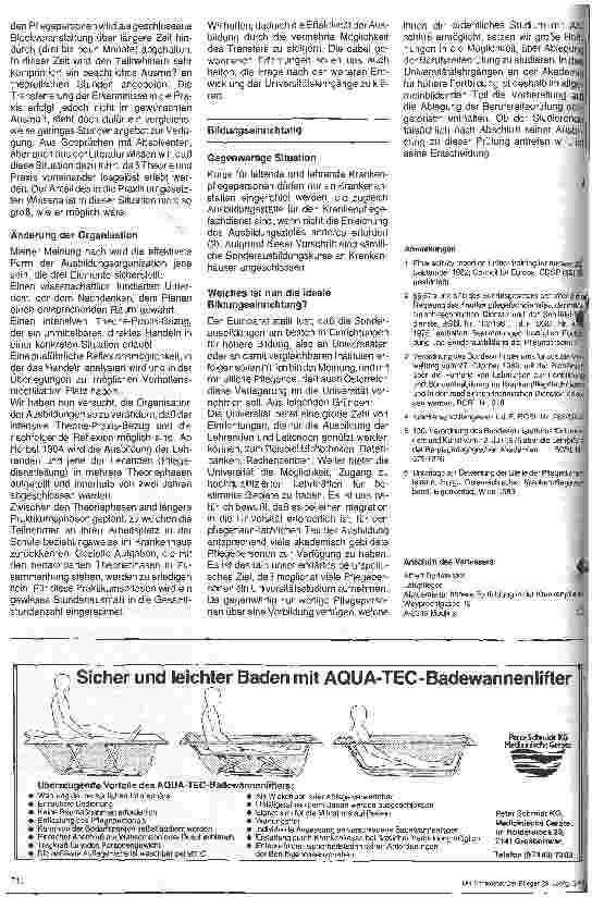 Vorschauseite 3: Strukturwandel im Krankenhaus - Erfordernisse und Möglichkeiten . 3.Folge Strukturwandel der Weiterbildung für Pflegepersonal in Österre