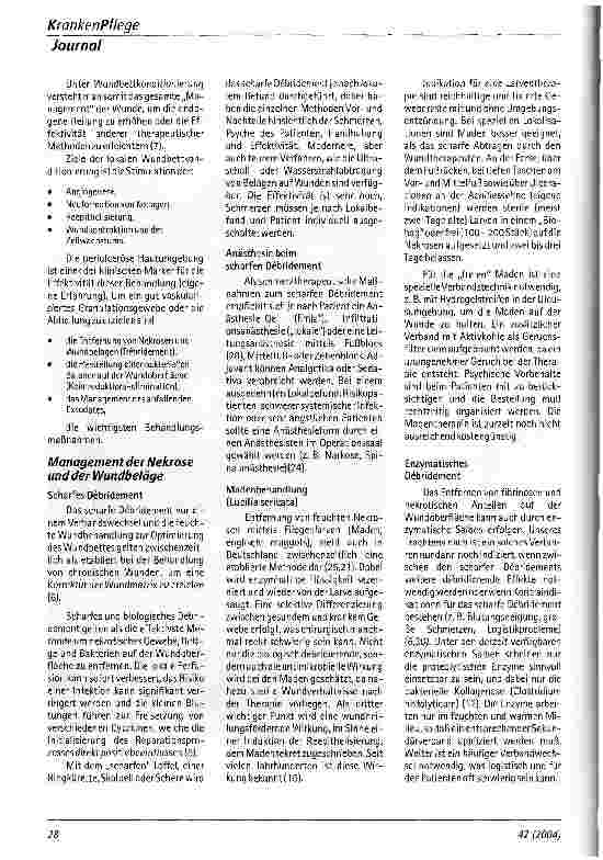Vorschauseite 3: Konzept der Wundbettkonditionierung bei Chronischen Wunden