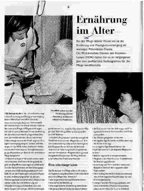 Vorschauseite 1: Ernährung im Alter
