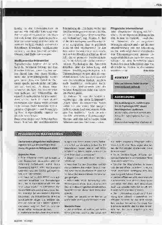 Vorschauseite 2: Pflege bei bipolarer Störung. Zwischen Himmel und Hölle