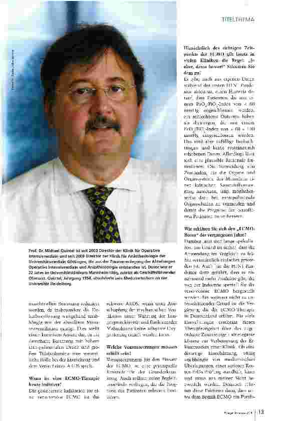 Vorschauseite 2: Wir befinden uns in einer kritischen Situation