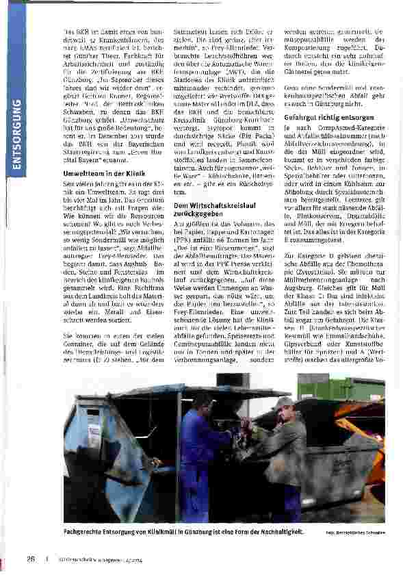Vorschauseite 2: Green Hospital in Bayern