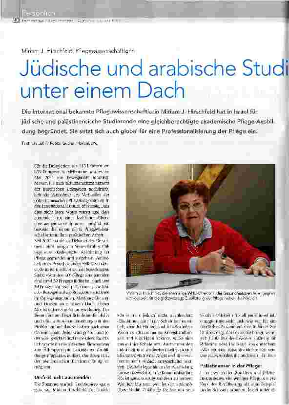 Vorschauseite 1: Jüdische und arabische Studierende unter einem Dach