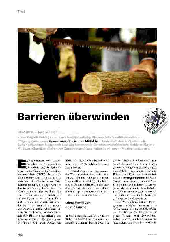 Vorschauseite 1: Barrieren überwinden