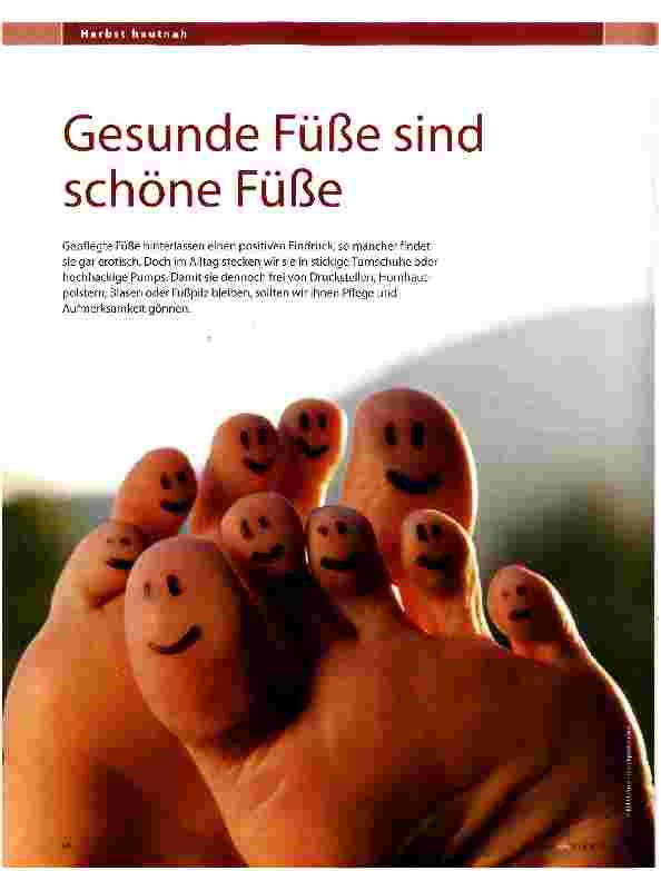 Vorschauseite 1: Gesunde Füße sind schöne Füße