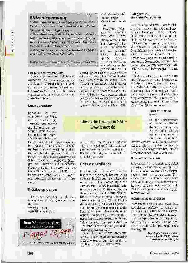 Vorschauseite 3: Professionell wirkungsvoll präsentierenKörpersprache und andere persönliche Wirkungsmittel