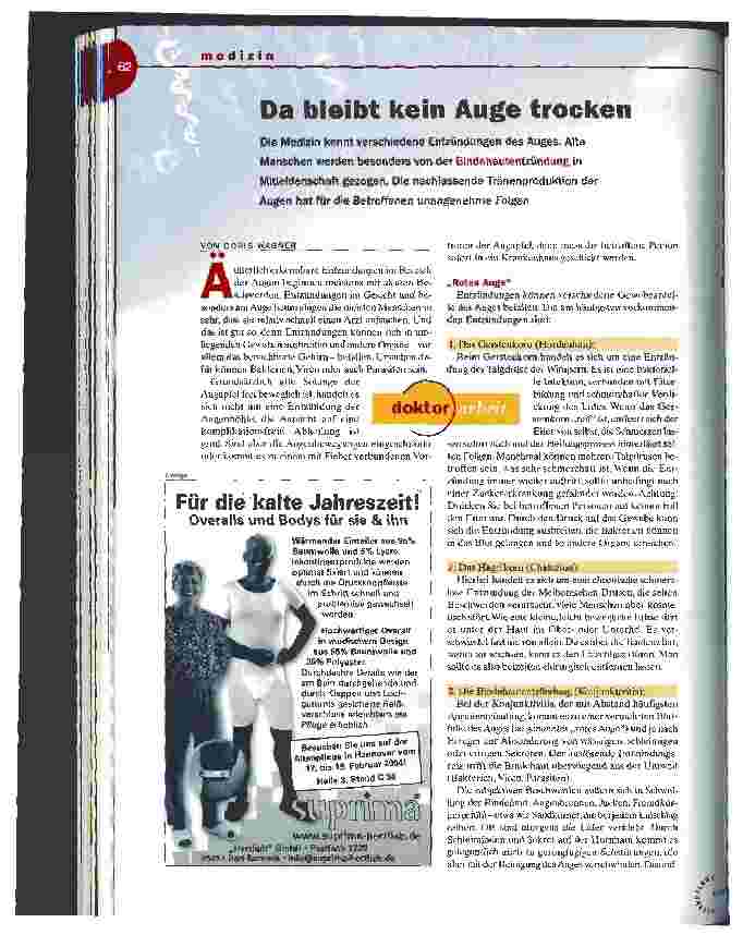 Vorschauseite 1: Da bleibt kein Auge trocken
