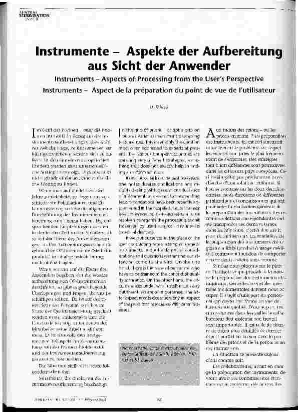 Vorschauseite 1: Instrumente - Aspekte der Aufbereitung aus Sicht der Anwender