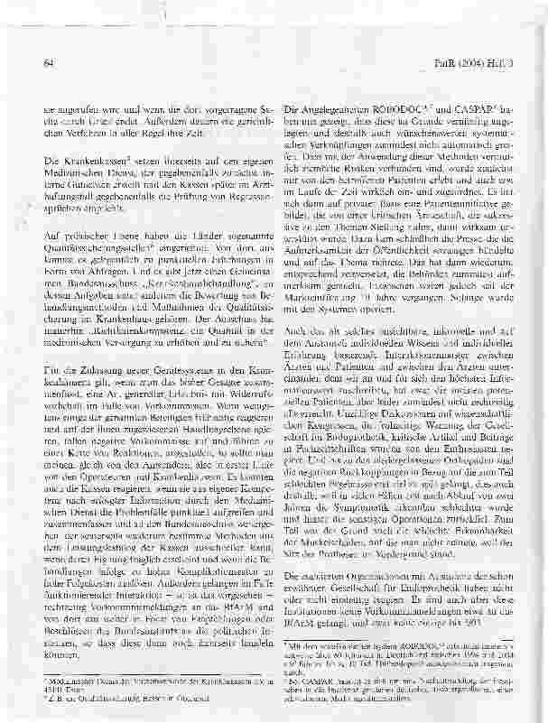 Vorschauseite 2: Wissenschaftlicher Fortschritt im OperationssaalStrukturelle Probleme in der experimentellen Phase